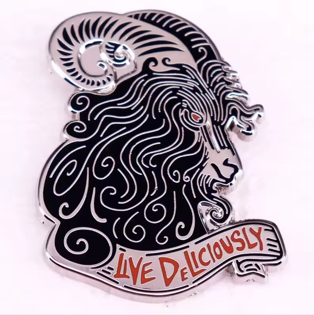 Black Billy Goat Pin