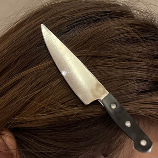 Butcher Knife Hair Clip