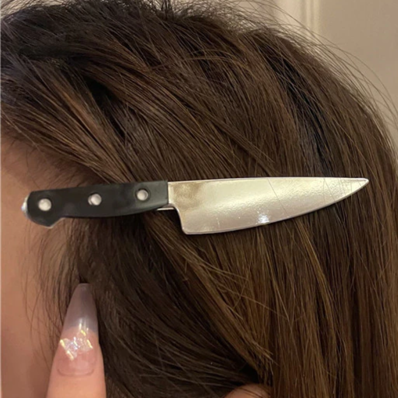 Butcher Knife Hair Clip
