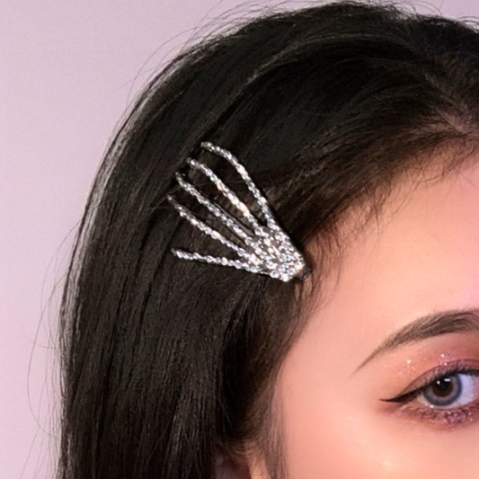Rhinestone Skeleton Hair Clip